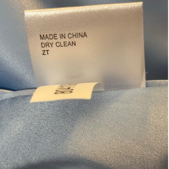 NWT Alex Marie Polka Dot Dress Women's Plus Size 20W Blue White Chiffon Wedding - Picture 11 of 12